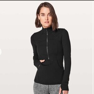 lululemon athletica Black Half-Zip Fitted Jacket